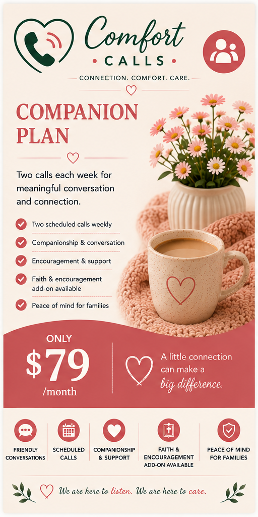 comfort calls companion plan graphic